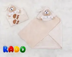 پتو دورپیچ طرح خرس برجسته