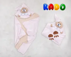 پتو دورپیچ طرح خرس برجسته