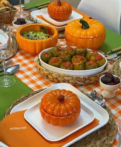 مینی قابلمه طرح کدو تنبل