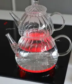کتری قوری پیرکس طرح کدو