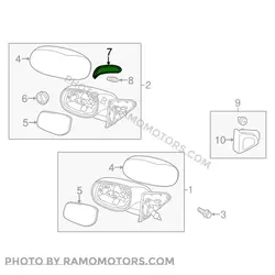 راهنما آینه کیا سراتو (Genuine Parts) راننده | 876141M005