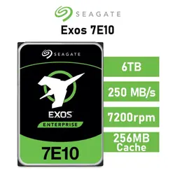 هارد دیسک اینترنال سیگیت مدل اگزوس  Exos  ظرفیت 6 ترابایت Seagate