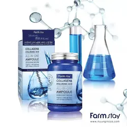 آمپول آبرسان صورت کلاژن و هیالورونیک اسید فارم استی Farmstay
