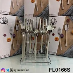 ست قاشق و چنگال ۶نفره ۳۸ پارچه فلیکس مدل FL0166