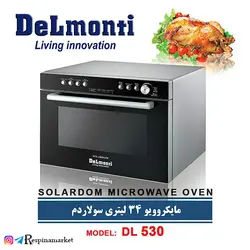 مایکروویو سولاردم۳۴ لیتری سیلور دلمونتی مدل DL 530