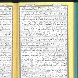 کتاب قرآن کریم چرم سبز رنگی رنگی