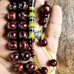 تسبیح کوک عنابی [کشکول بی‌نظیر] کد 112