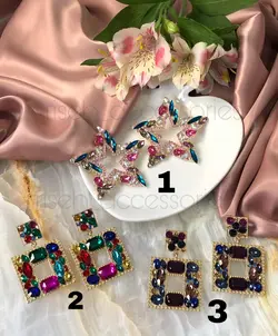 گوشواره نگين دار