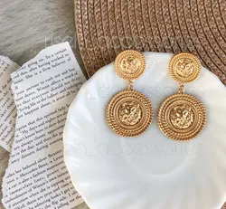 گوشواره طلایی طرح شیر