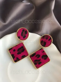 گوشواره پلنگی سرخابی