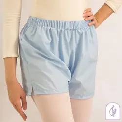 شلوارک گرمکن آبی - روبان برند ورزشی_هنری بانوان 149,000&nbsp;تومان