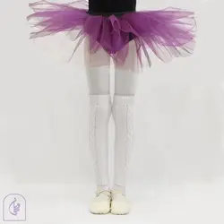 دامن توری پرچین بچگانه بنفش