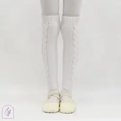 گتر بافتنی بچگانه سفید - روبان برند ورزشی هنری بانوان -