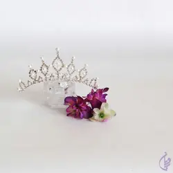 تاج شانه ای مرواریدی