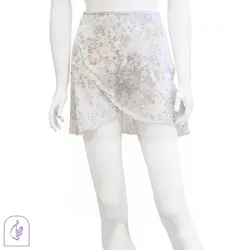 دامن حریر طرح دار هلالی