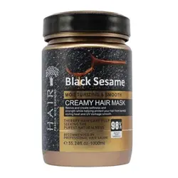 ماسک مو بدون سولفات حاوی روغن کنجد سیاه هیر