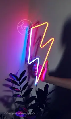 نئون رعد دو رنگ کد485