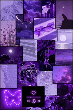 پک پوستر تم بنفش مشکی کد ۹۴۲ - روم گرافی