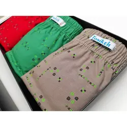 پک شورت اسلیپ مردانه طرح دار برند تونیکه(3تایی)