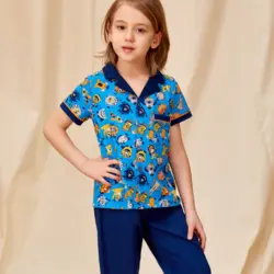 ست تی شرت و شلوار پسرانه ترک برند pikidor کد 112