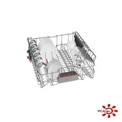مشخصات، قیمت و خرید ماشین ظرفشویی بوش SMS46NW03E با ظرفیت 14 نفره نقره‌ای
