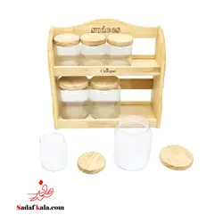 ست پا سماوری ادویه و حبوبات 7 تایی یونیک(4)/6135 | صدف کالا (فروشگاه بزرگ صدف)