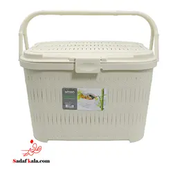 سبد پیک نیک دربدار کوتاه بامبو الوان لیمون(6)/1550 | صدف کالا (فروشگاه بزرگ صدف)