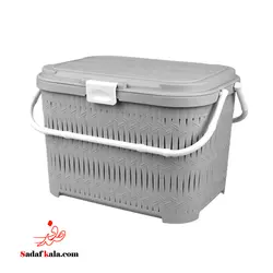 سبد پیک نیک دربدار کوتاه بامبو الوان لیمون(6)/1550 | صدف کالا (فروشگاه بزرگ صدف)