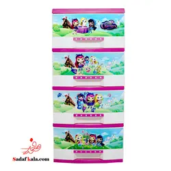 دراور 4 طبقه لارج BL طرح عروسکی هوم کت(1)/1314 | صدف کالا (فروشگاه بزرگ صدف)