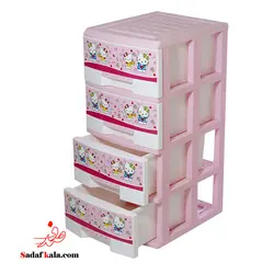 دراور 4 طبقه لارج BL طرح عروسکی هوم کت(1)/1314 | صدف کالا (فروشگاه بزرگ صدف)