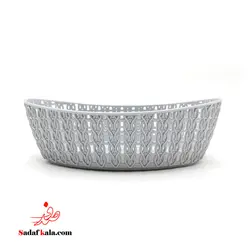 سبد نان و سبزی طرح بافت سایز 1 گلدپلاست(36)/0767 | صدف کالا (فروشگاه بزرگ صدف)