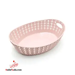 سبد نان و سبزی طرح بافت سایز 1 گلدپلاست(36)/0767 | صدف کالا (فروشگاه بزرگ صدف)
