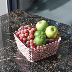 سبد میوه مربع طرح بافت سایز 2 گلدپلاست(36)/110812 | صدف کالا (فروشگاه بزرگ صدف)