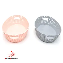 سبد نان و سبزی طرح بافت سایز 3 گلدپلاست (36)/0816 | صدف کالا (فروشگاه بزرگ صدف)