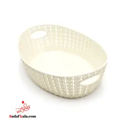 سبد نان و سبزی طرح بافت سایز 3 گلدپلاست (36)/0816 | صدف کالا (فروشگاه بزرگ صدف)
