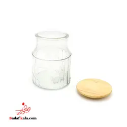 بانکه شیشه ای 1 لیتر درب چوبی لیمون (12)/2262 | صدف کالا (فروشگاه بزرگ صدف)