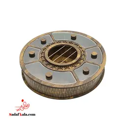 جای دمنوش وارمر دار 6 خانه گرد چوبی | صدف کالا (فروشگاه بزرگ صدف)