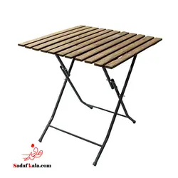 میز تاشو چوب روسی 60*60 گونش(1) /287 | صدف کالا (فروشگاه بزرگ صدف)