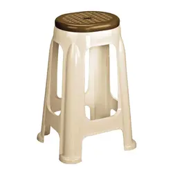 چهارپایه دو رنگ بلند ناصر پلاستیک(6)/1417 | صدف کالا (فروشگاه بزرگ صدف)