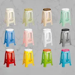 چهارپایه دو رنگ بلند ناصر پلاستیک(6)/1417 | صدف کالا (فروشگاه بزرگ صدف)