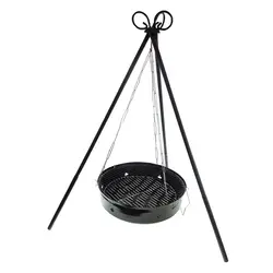 سه پایه آتش و منقل آویز | ساج وک | تجهیزات آشپزی در طبیعت