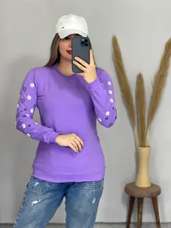 بلوز دورس آستین طرحدار کد 7051