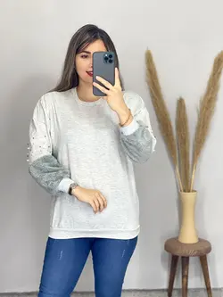 بلوز آستین تدی کد 7055