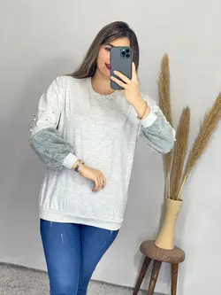 بلوز آستین تدی کد 7055