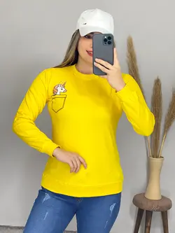 بلوز طرح یونیکورن کد 7058