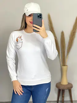 بلوز طرح یونیکورن کد 7058