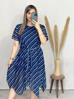 پیراهن حریر آستردار کد 4076