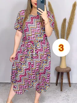 پیراهن حریر آستردار کد 4077