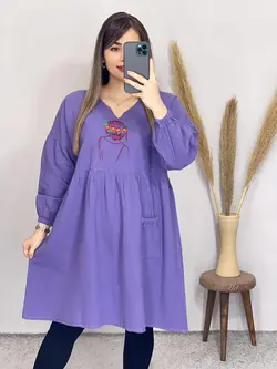 پپیراهن مانتویی طرح دختر کد 4080