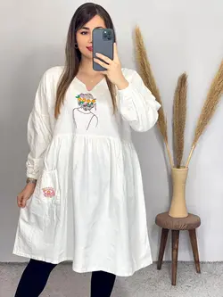 پپیراهن مانتویی طرح دختر کد 4080